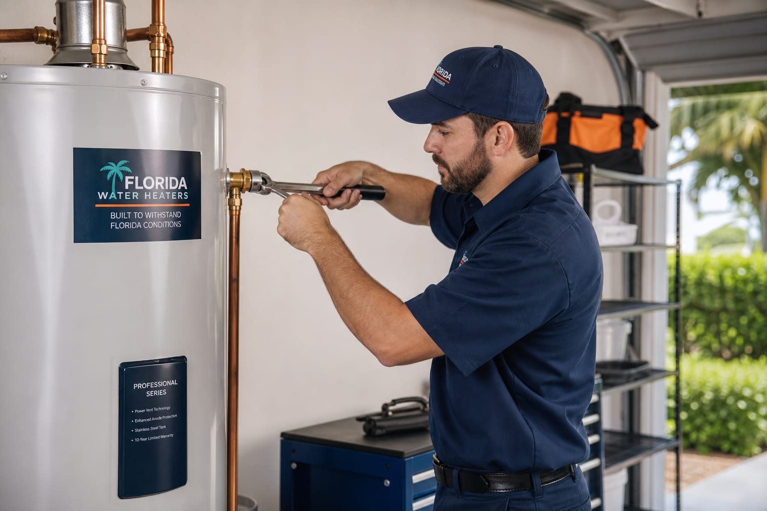 Hollywood Emergency Plumbing SFL technician working on a Davie, FL home